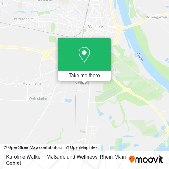 Карта Karoline Walker - Maßage und Wellness