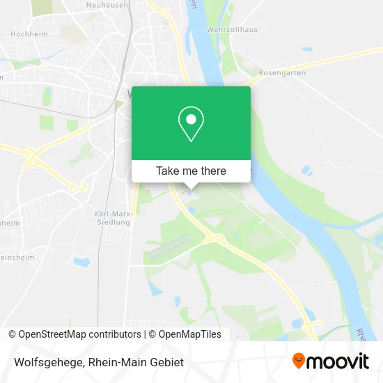 Карта Wolfsgehege