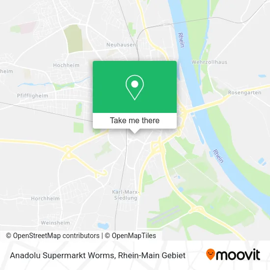 Карта Anadolu Supermarkt Worms