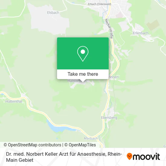 Карта Dr. med. Norbert Keller Arzt für Anaesthesie