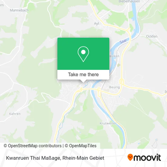 Карта Kwanruen Thai Maßage