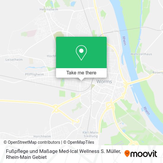 Карта Fußpflege und Maßage Med-Ical Wellness S. Müller