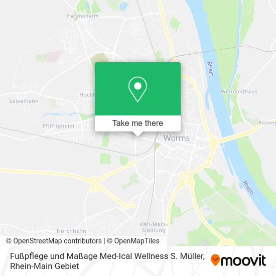 Карта Fußpflege und Maßage Med-Ical Wellness S. Müller