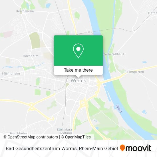 Карта Bad Gesundheitszentrum Worms