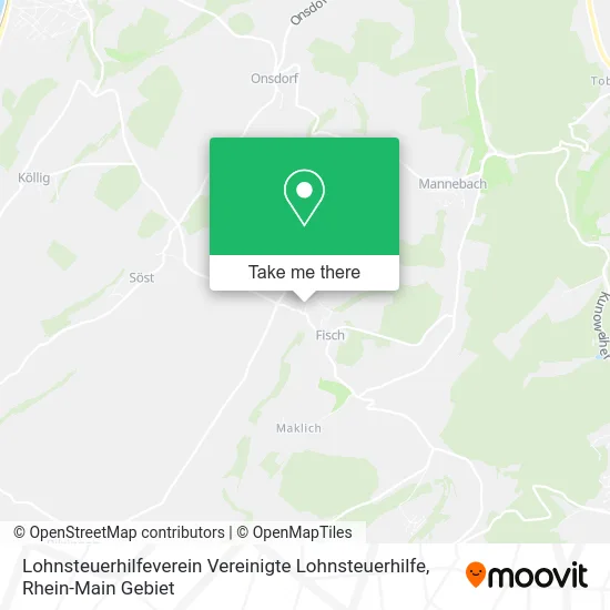 Карта Lohnsteuerhilfeverein Vereinigte Lohnsteuerhilfe