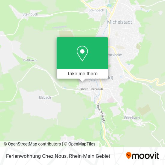 Карта Ferienwohnung Chez Nous