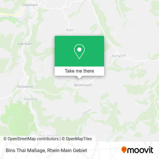Карта Bins Thai Maßage
