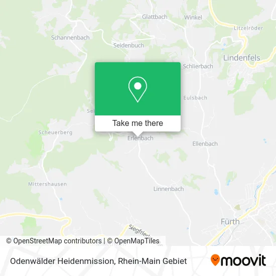 Карта Odenwälder Heidenmission