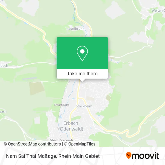 Карта Nam Sai Thai Maßage