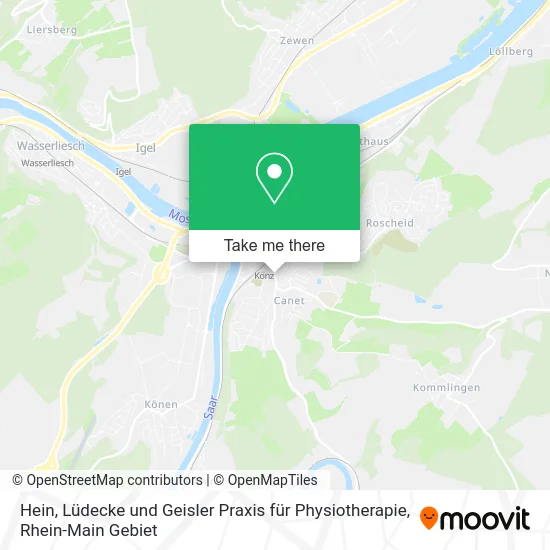 Карта Hein, Lüdecke und Geisler Praxis für Physiotherapie