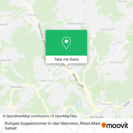 Карта Ruhiges Doppelzimmer in Idar-Oberstein