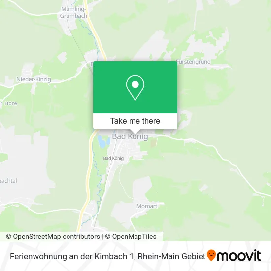 Карта Ferienwohnung an der Kimbach 1