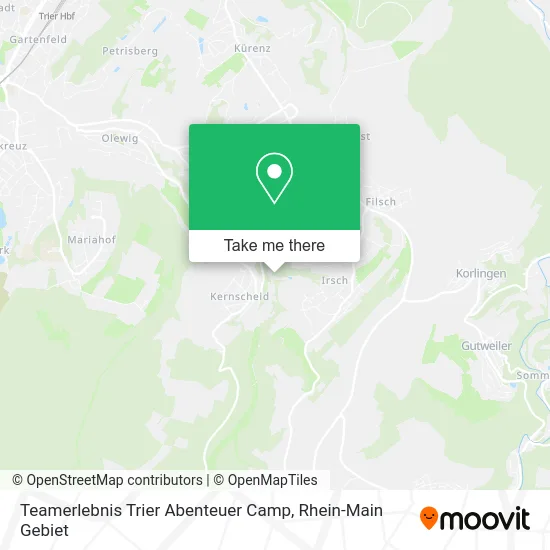Карта Teamerlebnis Trier Abenteuer Camp