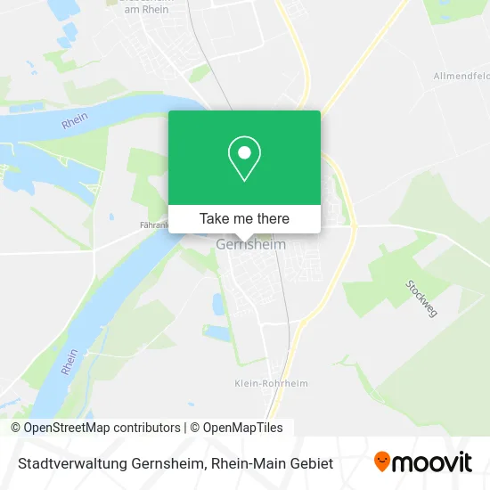 Карта Stadtverwaltung Gernsheim
