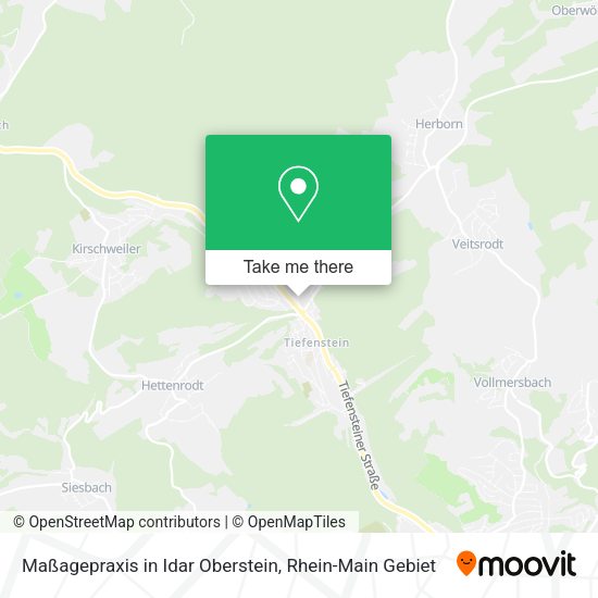 Карта Maßagepraxis in Idar Oberstein