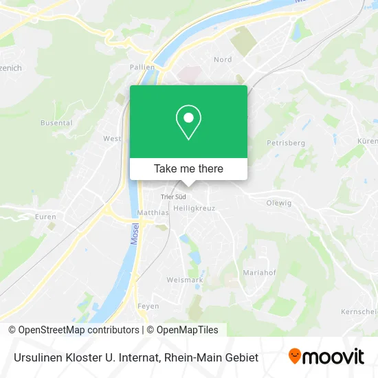 Карта Ursulinen Kloster U. Internat