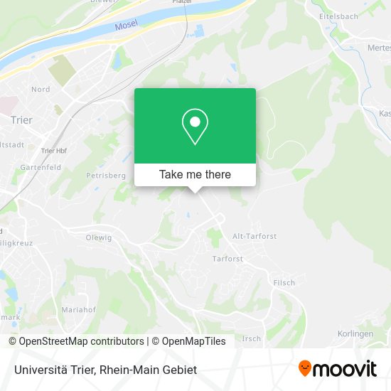 Карта Universitä Trier