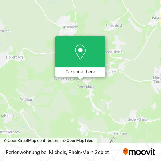 Карта Ferienwohnung bei Michels