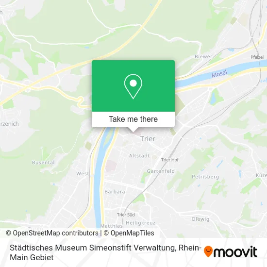 Карта Städtisches Museum Simeonstift Verwaltung
