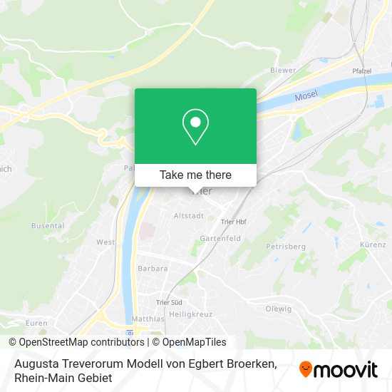 Карта Augusta Treverorum Modell von Egbert Broerken