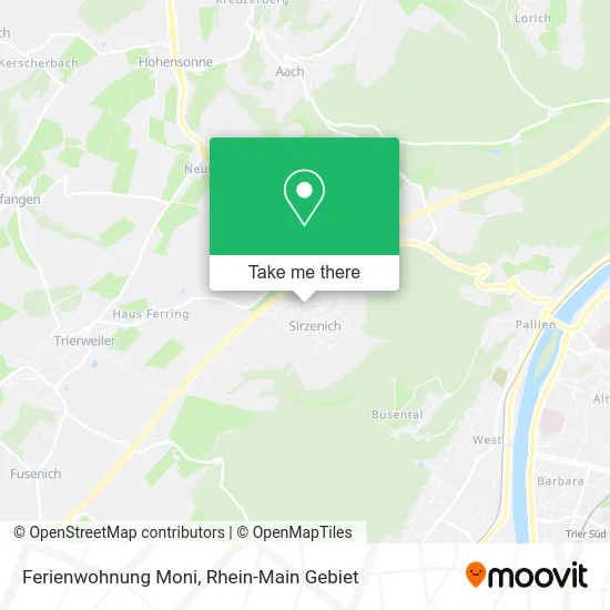 Карта Ferienwohnung Moni