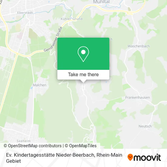 Карта Ev. Kindertagesstätte Nieder-Beerbach
