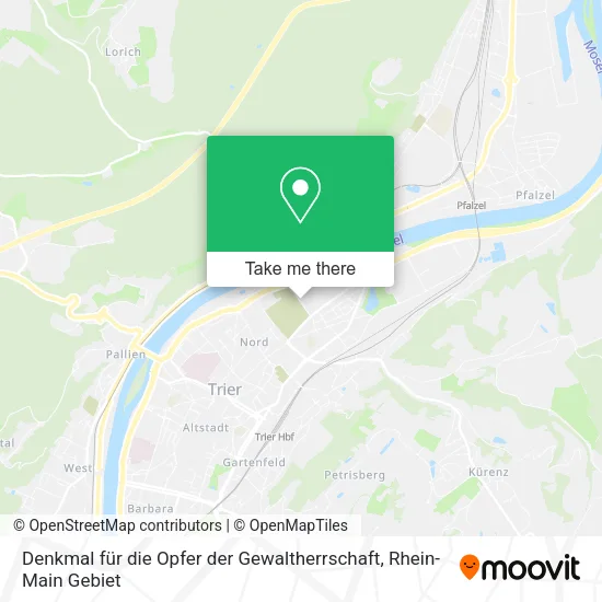 Карта Denkmal für die Opfer der Gewaltherrschaft