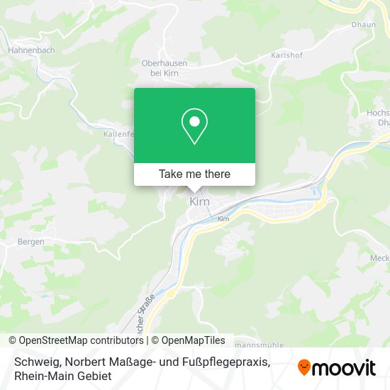 Карта Schweig, Norbert Maßage- und Fußpflegepraxis