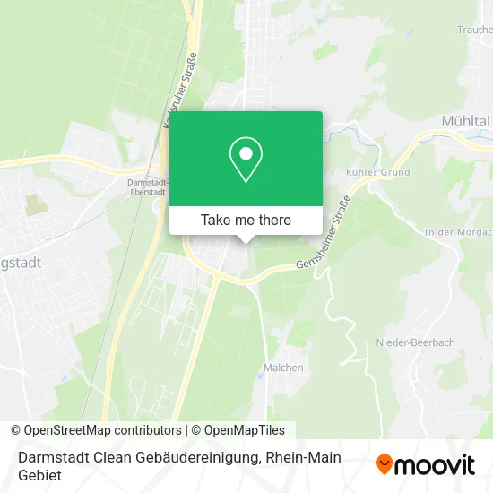 Карта Darmstadt Clean Gebäudereinigung