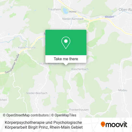 Körperpsychotherapie und Psychologische Körperarbeit Birgit Prinz map