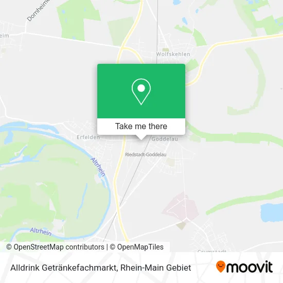 Карта Alldrink Getränkefachmarkt