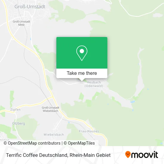 Карта Terrific Coffee Deutschland