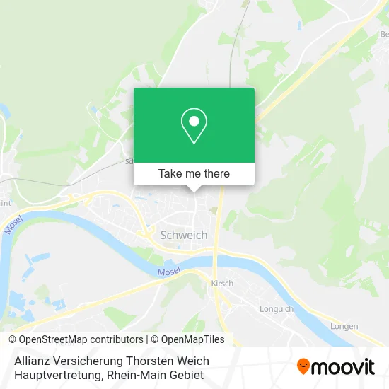 Карта Allianz Versicherung Thorsten Weich Hauptvertretung