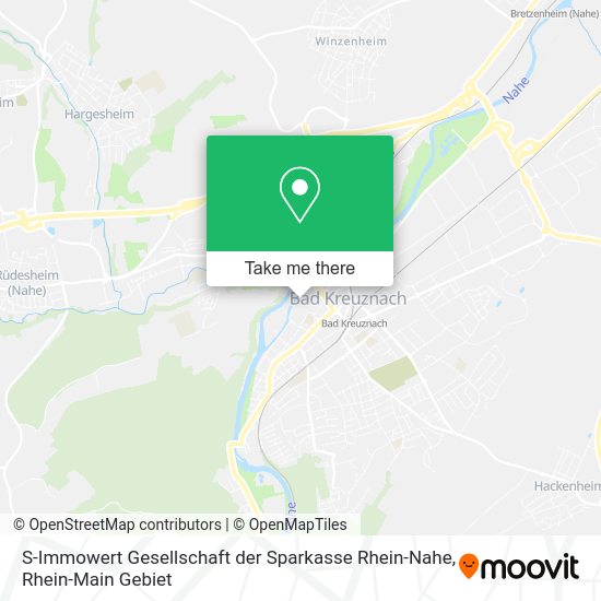 Карта S-Immowert Gesellschaft der Sparkasse Rhein-Nahe