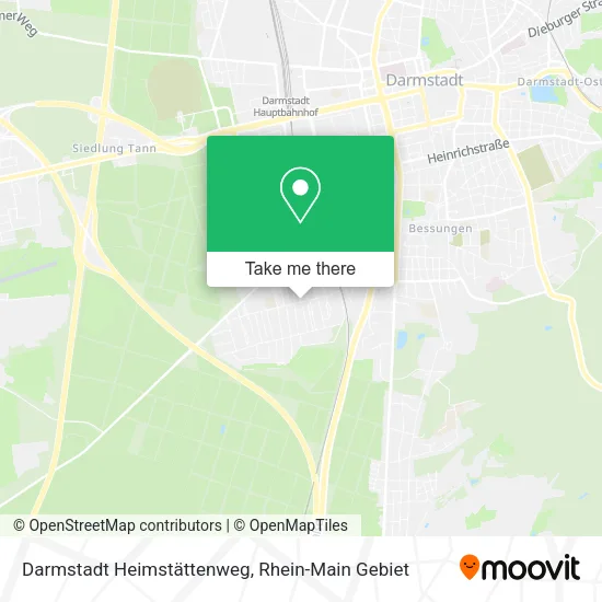 Darmstadt Heimstättenweg map