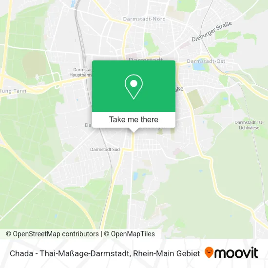 Карта Chada - Thai-Maßage-Darmstadt