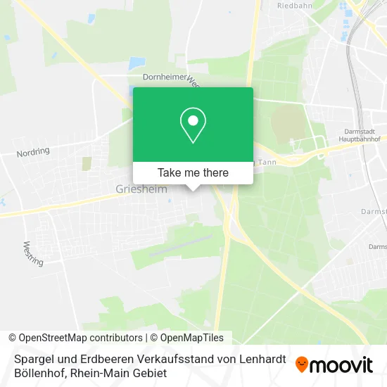 Карта Spargel und Erdbeeren Verkaufsstand von Lenhardt Böllenhof