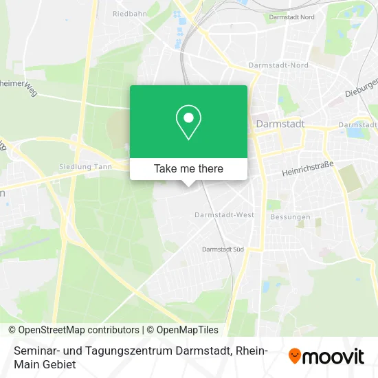 Карта Seminar- und Tagungszentrum Darmstadt