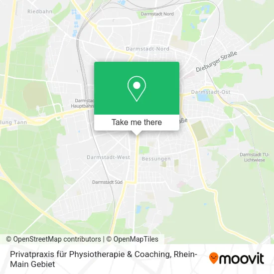 Карта Privatpraxis für Physiotherapie & Coaching