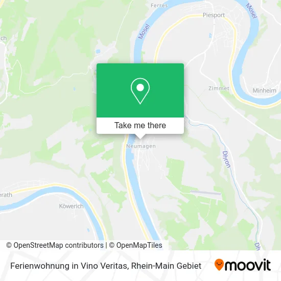 Карта Ferienwohnung in Vino Veritas