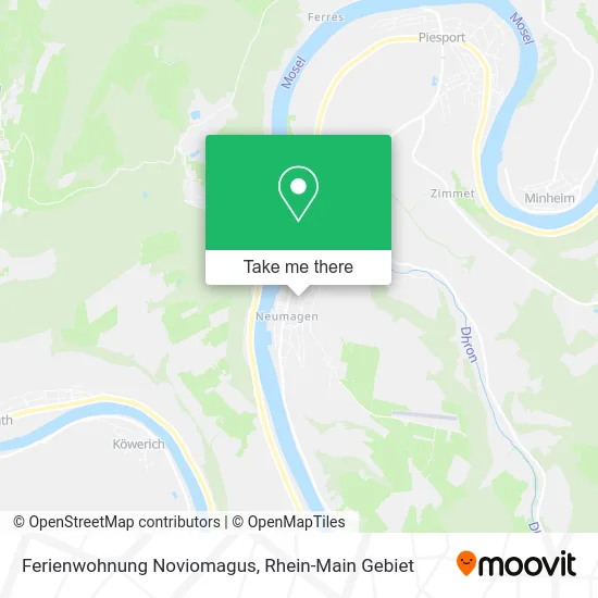 Карта Ferienwohnung Noviomagus
