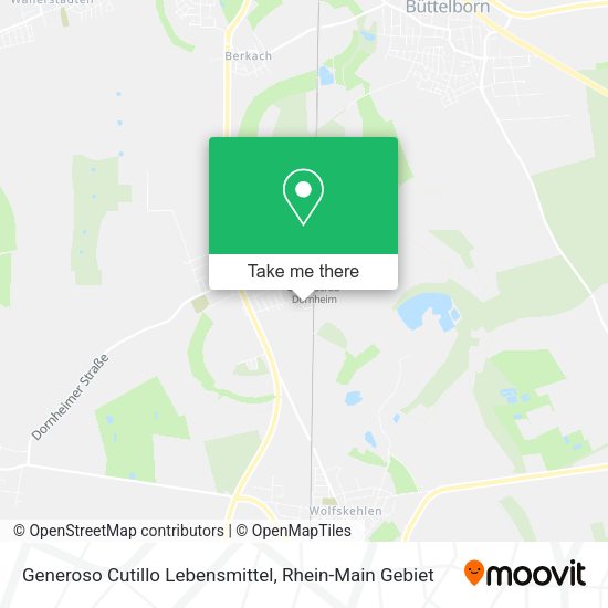 Карта Generoso Cutillo Lebensmittel