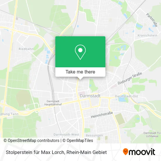 Карта Stolperstein für Max Lorch