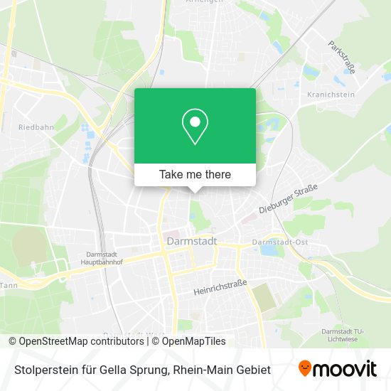 Карта Stolperstein für Gella Sprung