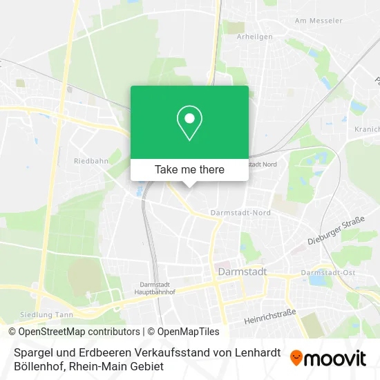 Карта Spargel und Erdbeeren Verkaufsstand von Lenhardt Böllenhof