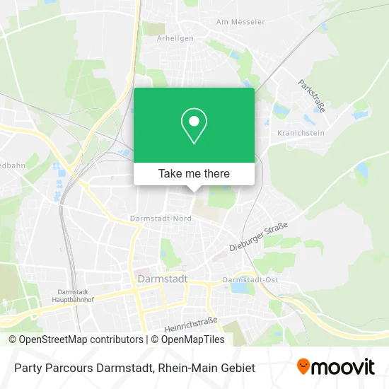 Карта Party Parcours Darmstadt