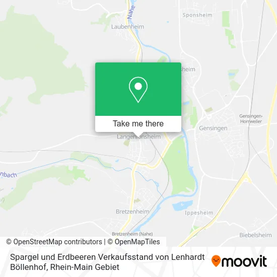 Карта Spargel und Erdbeeren Verkaufsstand von Lenhardt Böllenhof