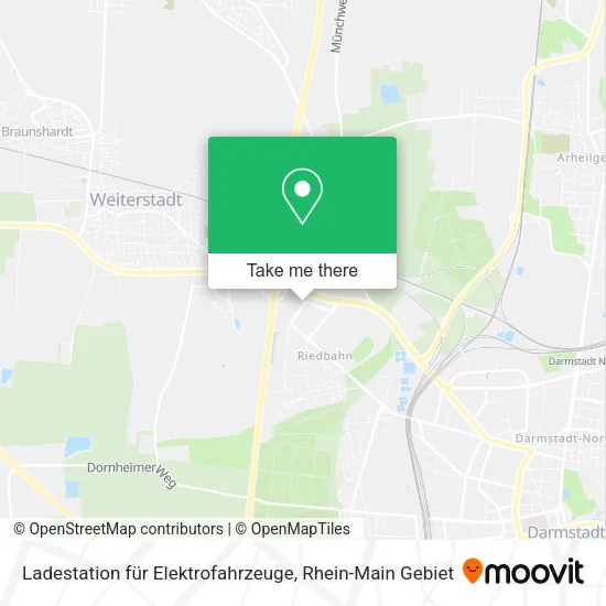 Карта Ladestation für Elektrofahrzeuge
