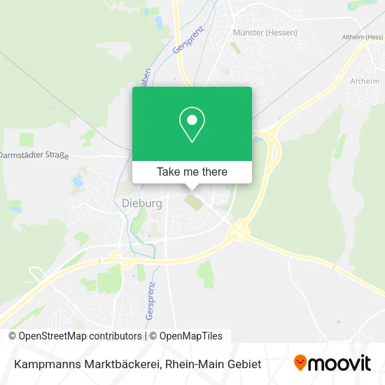 Карта Kampmanns Marktbäckerei