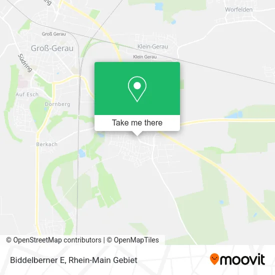 Biddelberner E map